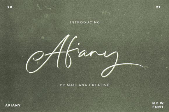 Afiany: A Beautiful Script Font