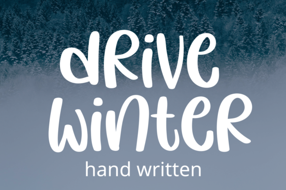 Drive Winter: A Trendy Handwritten Font