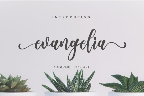 Evangelia: A Stylish Script Font for Web Design