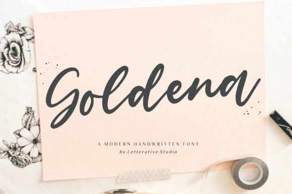 Goldena: A Handwritten Font for Creative Makers