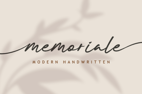 Memoriale: Elegant Handwritten Font