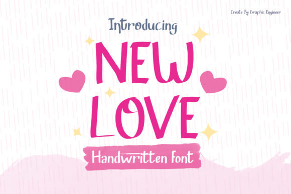 New Love: A Jolly Handwritten Font