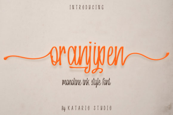 Oranjipen: A Unique Script Font