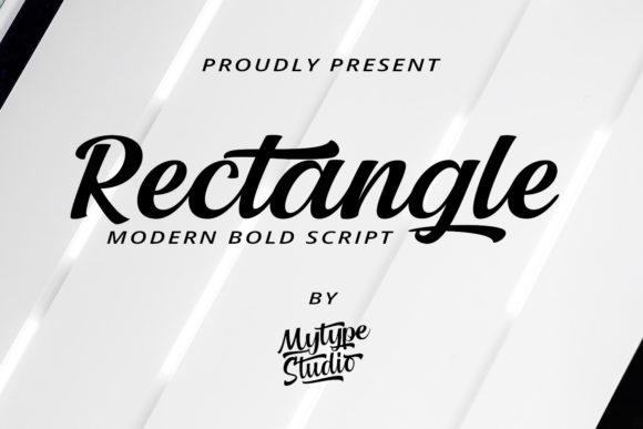 Rectangle: A Bold Handwritten Font